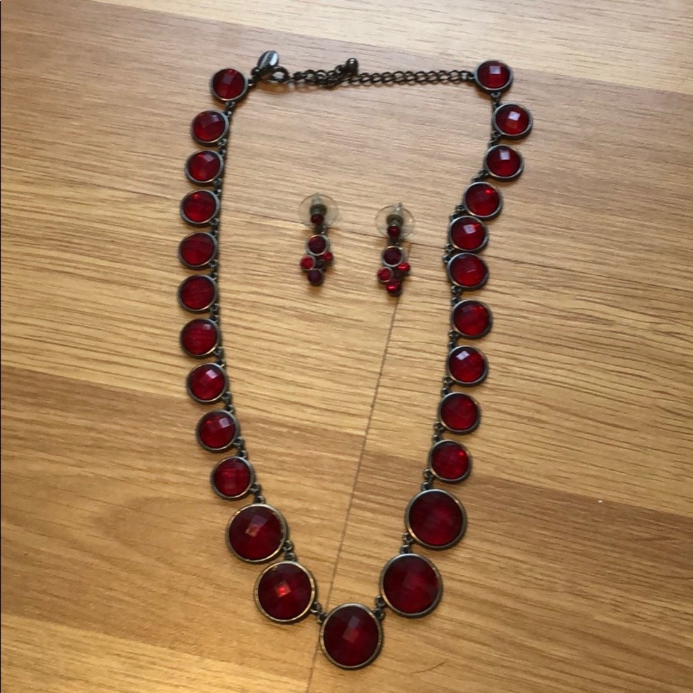Express necklace and earrings
